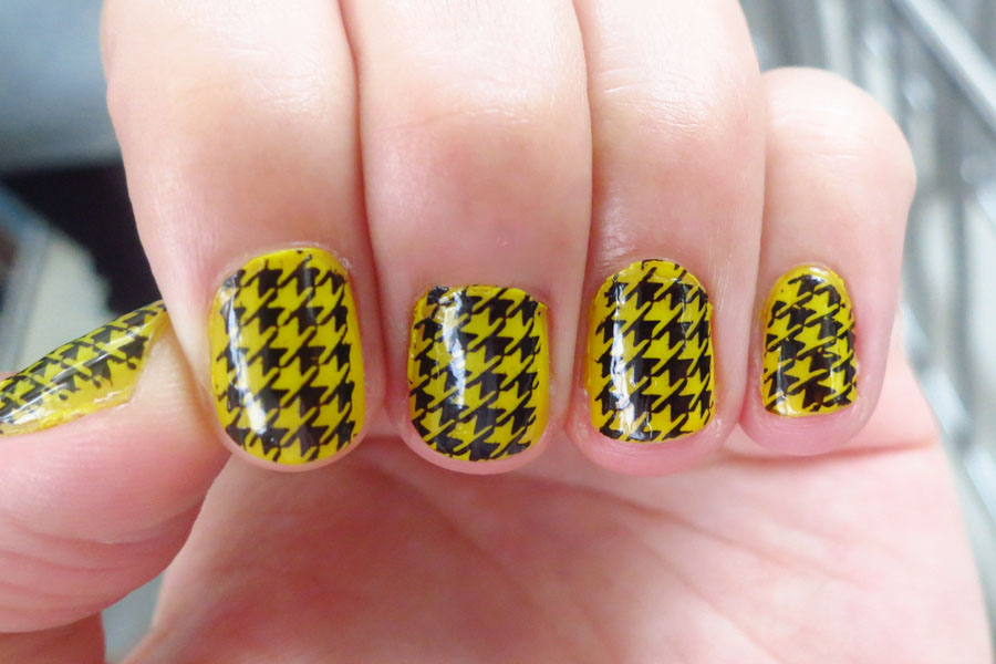 Black Graphical Patterns over Yellow