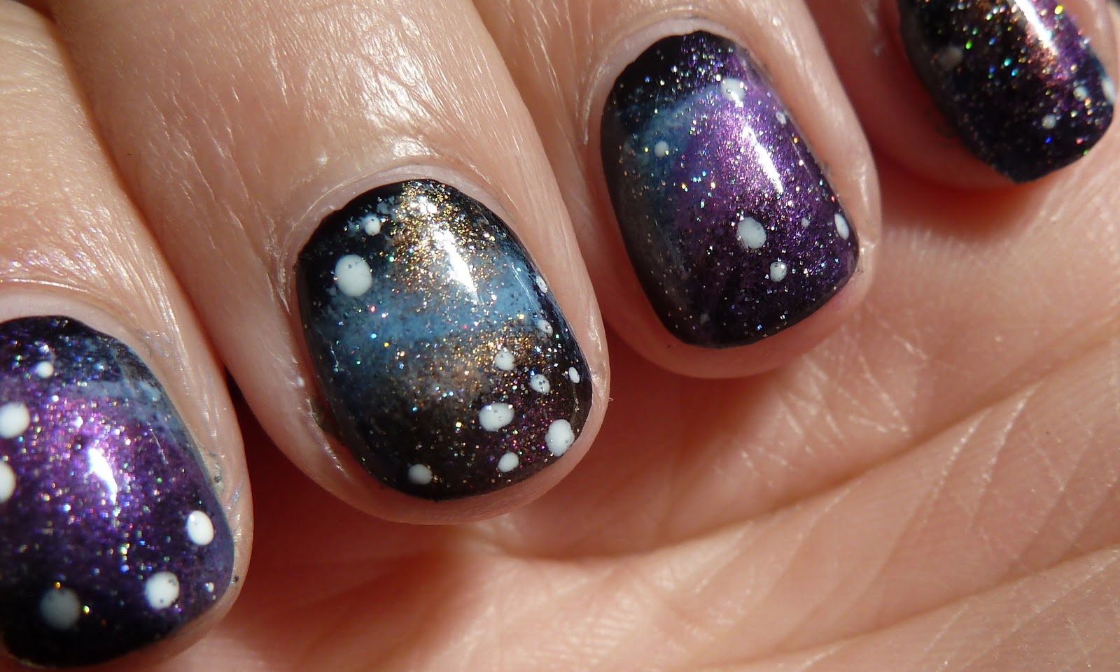Galaxy with Twinkling Stars