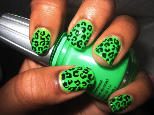 Green Cheetah Print