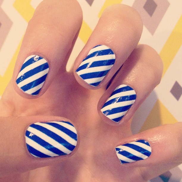 Simple Blue and White Stripes