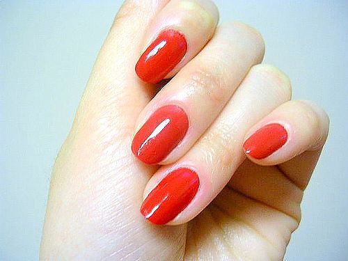 Trending Red on Beautiful Long Nails